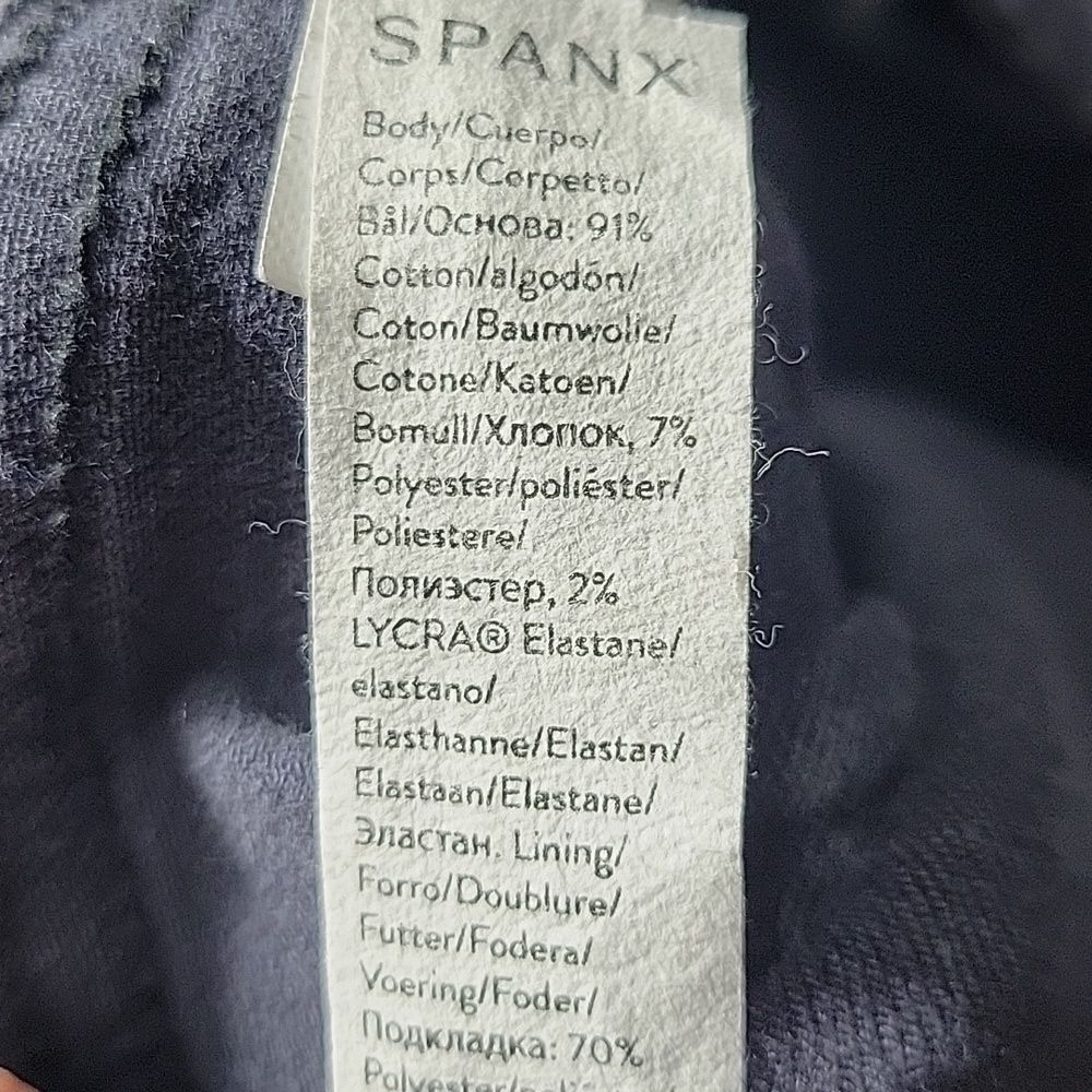 SPANX Black Denim Jeans Size Medium - Picture 9 of 10